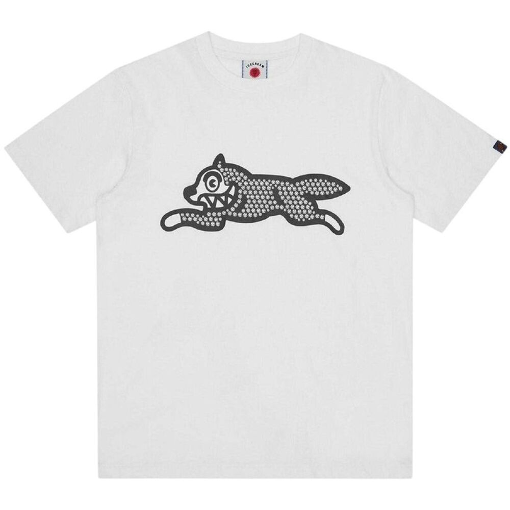 ICECREAM Mens Glitter Cotton T-Shirt / White - Picture 1 of 3